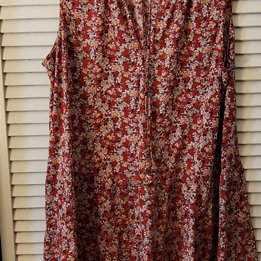 Max Studio Pink Floral Knit Dress
